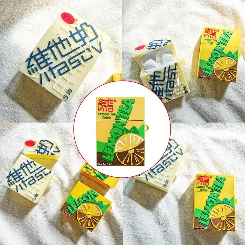 

Vitasoy Lemon Drink Earphone Bag Cover For Airpods and Airpods2 Charging Case