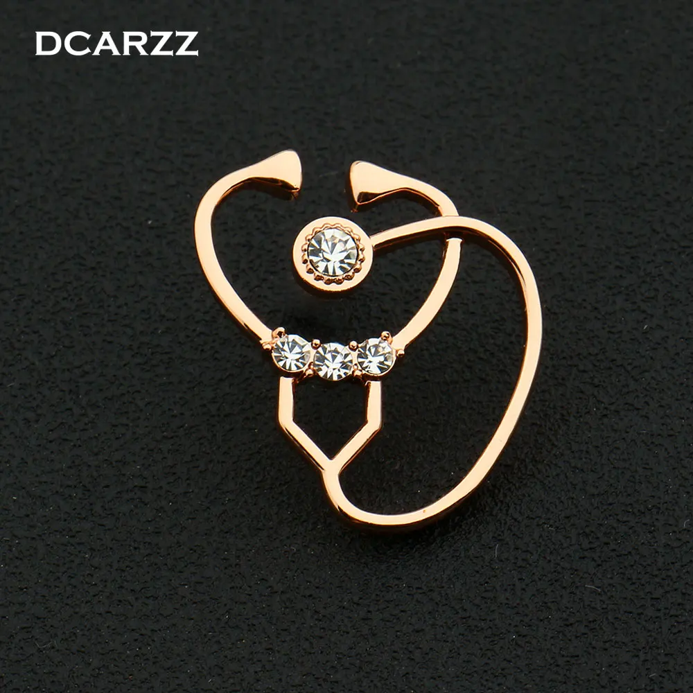 3 цвета заколка в виде стетоскопа медицинский ювелирное изделие на подарок для