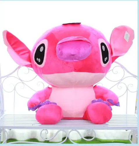 pink 18cm Прекрасный 18 см Лило и Ститч плюшевые куклы игрушки Kawaii Ститч Мягкая Плюшевая Кукла животного детские игрушки подарки - Цвет: pink 18cm