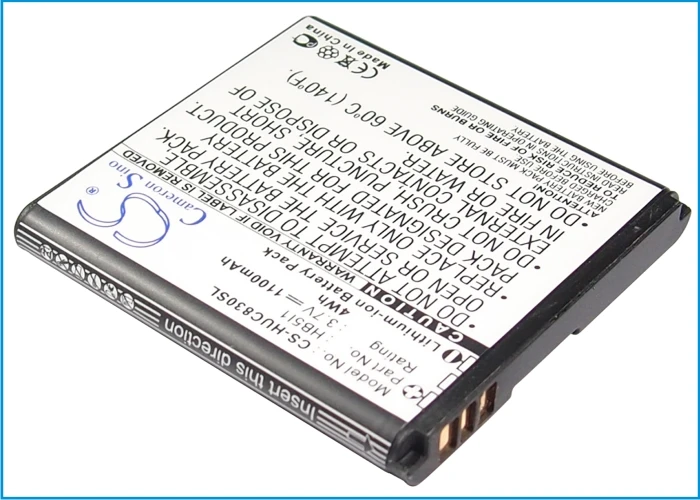 Аккумулятор Cameron Sino HB5I1 HB5I1H 1100 мАч для Huawei C6110 C6200 C8300 G6150 G7010 M735 U8350 оранжевый