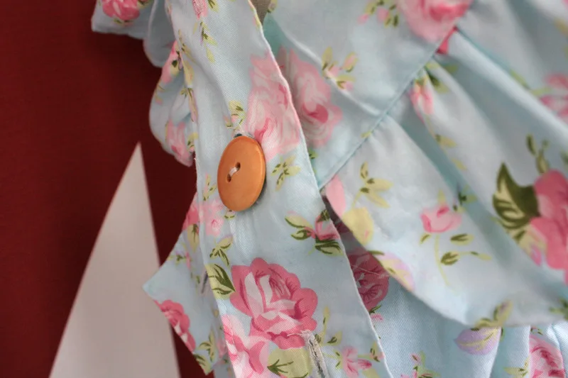 Комбинезон для девочек летний с цветочным принтом лотоса