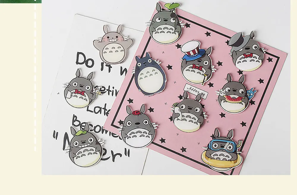 1 шт. микс прекрасный Тоторо Мультфильм значки на булавке Kawaii значок bacgets на рюкзак значки на одежду акриловые значки Z71