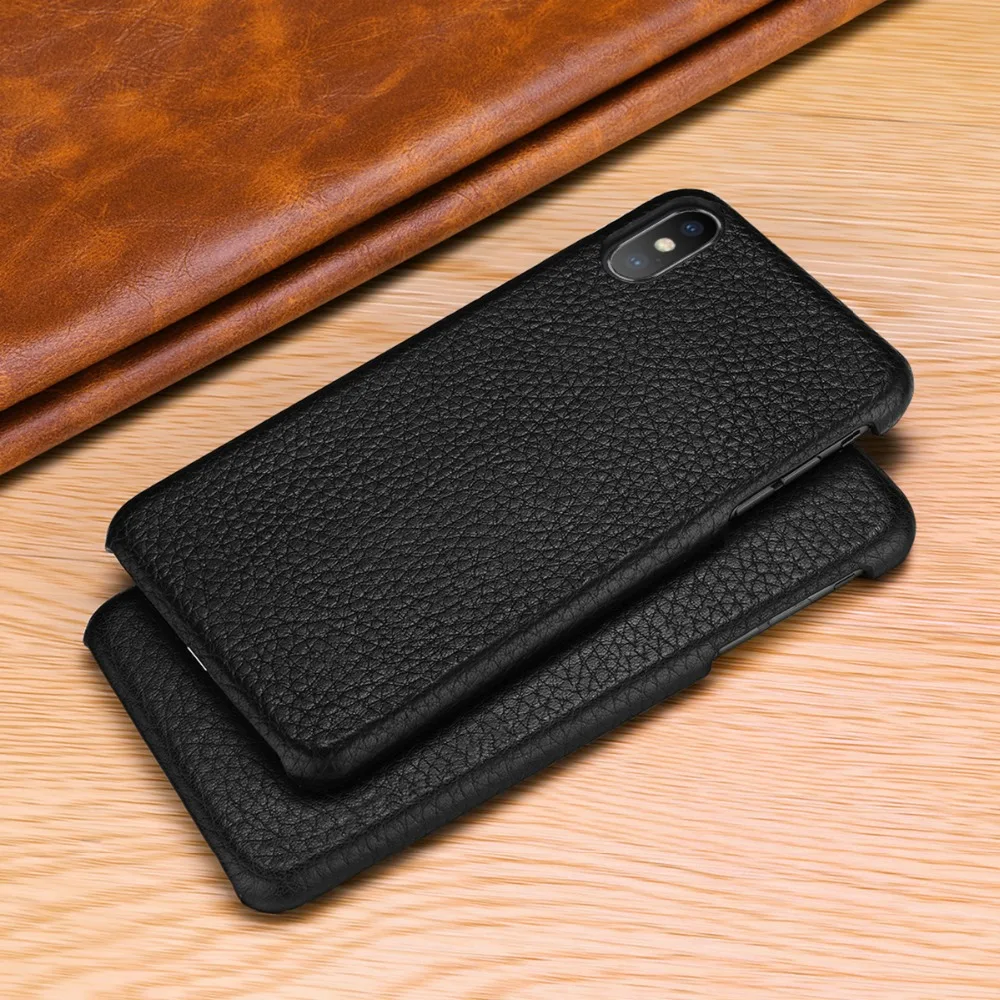 Роскошный чехол из натуральной кожи с узором Личи для iPhone XS Max, тонкий чехол для телефона, чехол s для iPhone 11 Pro XS XR 7 8 Funda