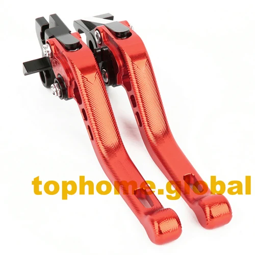 Для Yamaha XT660 XT660R XT660X 2004- 3D короткий/длинный клатч тормозные рычаги 2013 2012 2011 2010 2009 2008 2007 06 05 - Цвет: Short Red