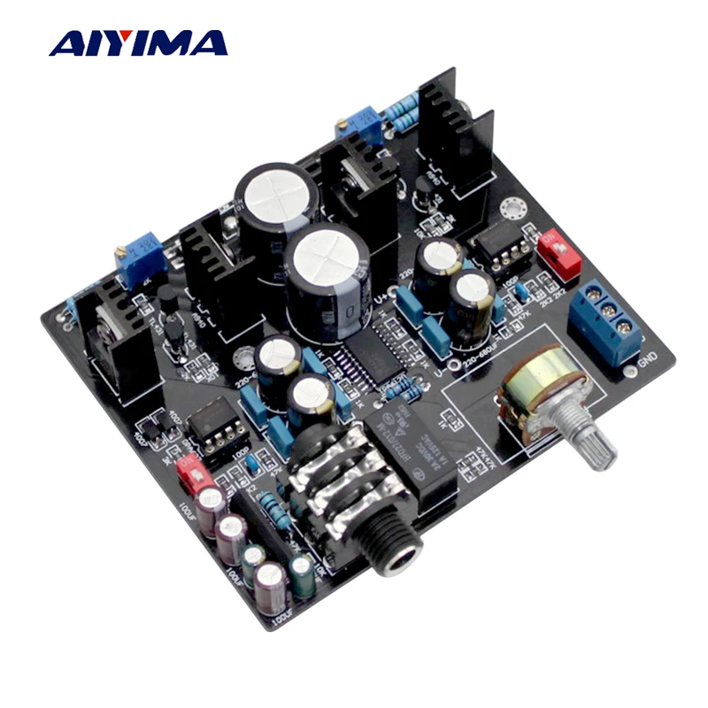 Плата усилителя для наушников AIYIMA TPA6120A NE5534 динамиков 32 600 Ом с защитой