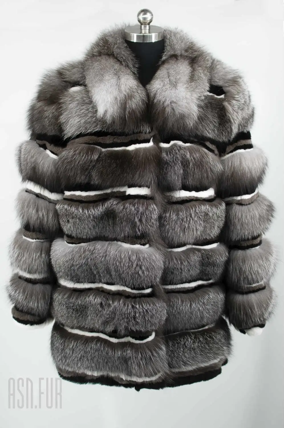 Arlenesain custom 2019 Новая модная Лоскутная куртка из лисьего меха с великолепной