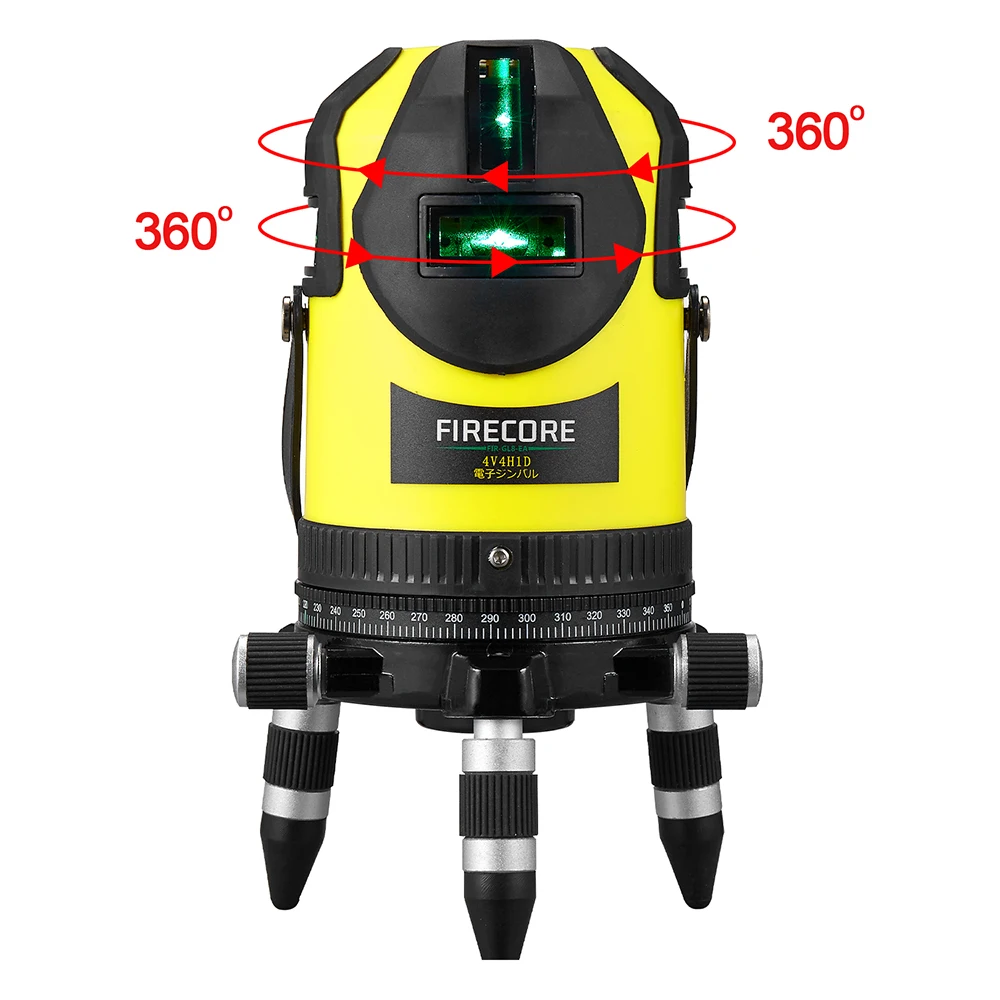 8 линий электронный самонивелирующийся зеленый лазерный уровень 360 крест
