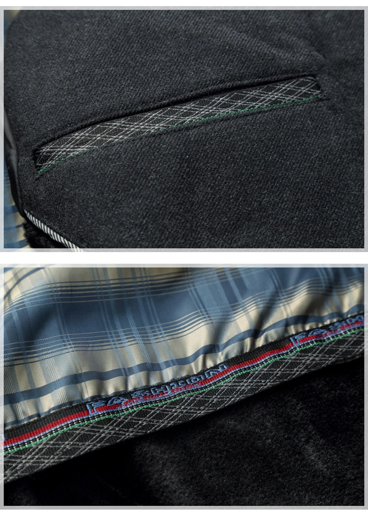 LONMMY 5XL шерстяное пальто с меховым воротником, мужское шерстяное пальто, повседневная куртка, Мужская верхняя одежда, однобортная, бархатная, утепленная, зима