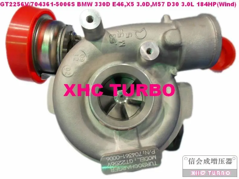 Новый турбокомпрессор GT2256V/704361 Turbo для 330D E46 X5 E53 M57D D30 3.0L 184HP 1999 2003|turbocharger