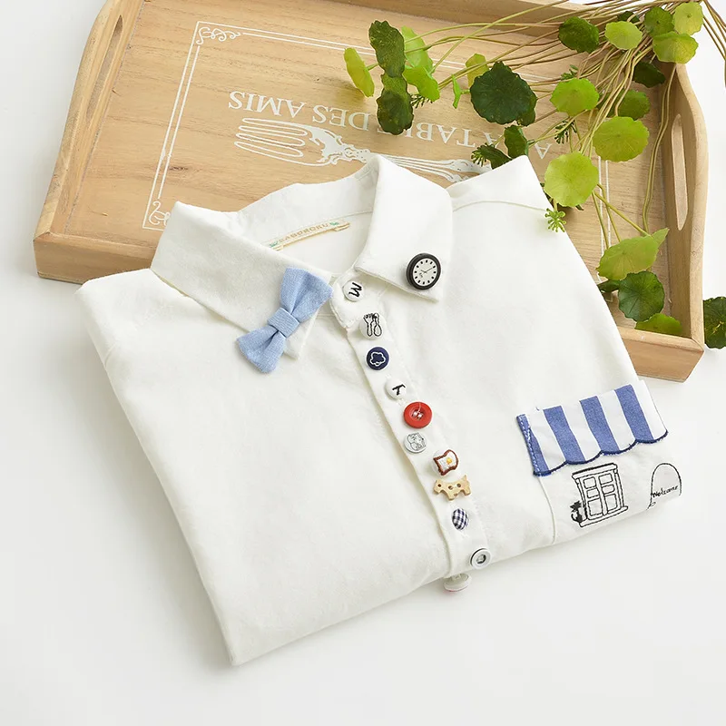 2019 Весенняя рубашка для девочек Повседневная облегающая Осенняя Новая женская