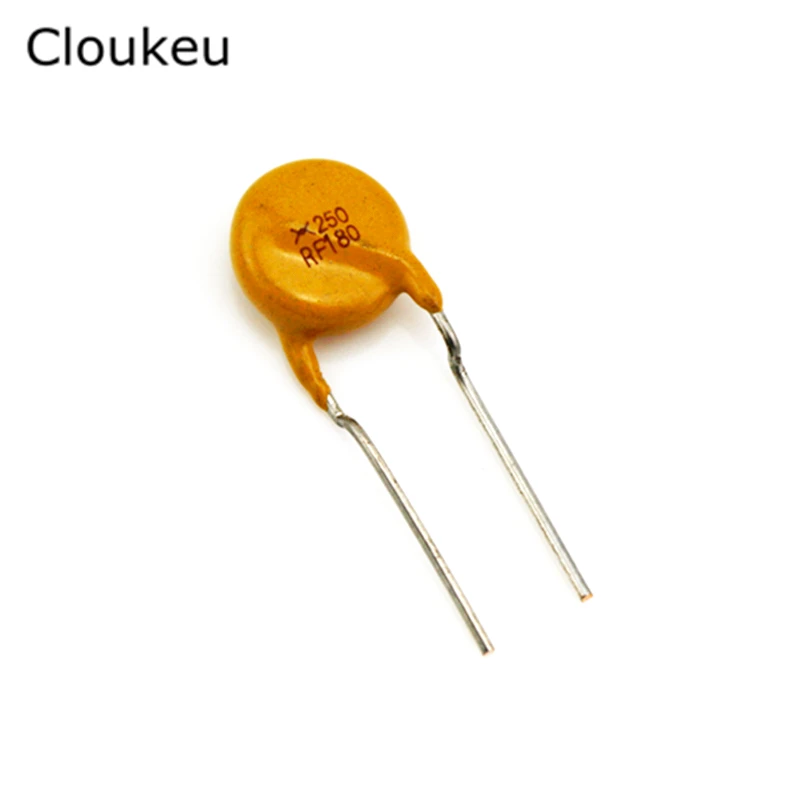 

10Pcs TRF250-180 PPTC Resettable fuse 250V 0.18A 180MA RF180