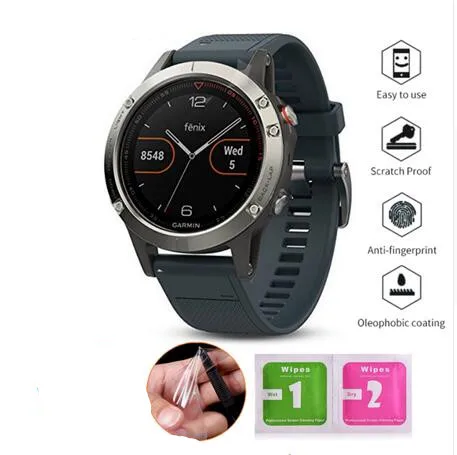600 шт. мягкая прозрачная защитная пленка из ТПУ для Garmin Fenix 5/5S/5X chronos Forerunner 225/235