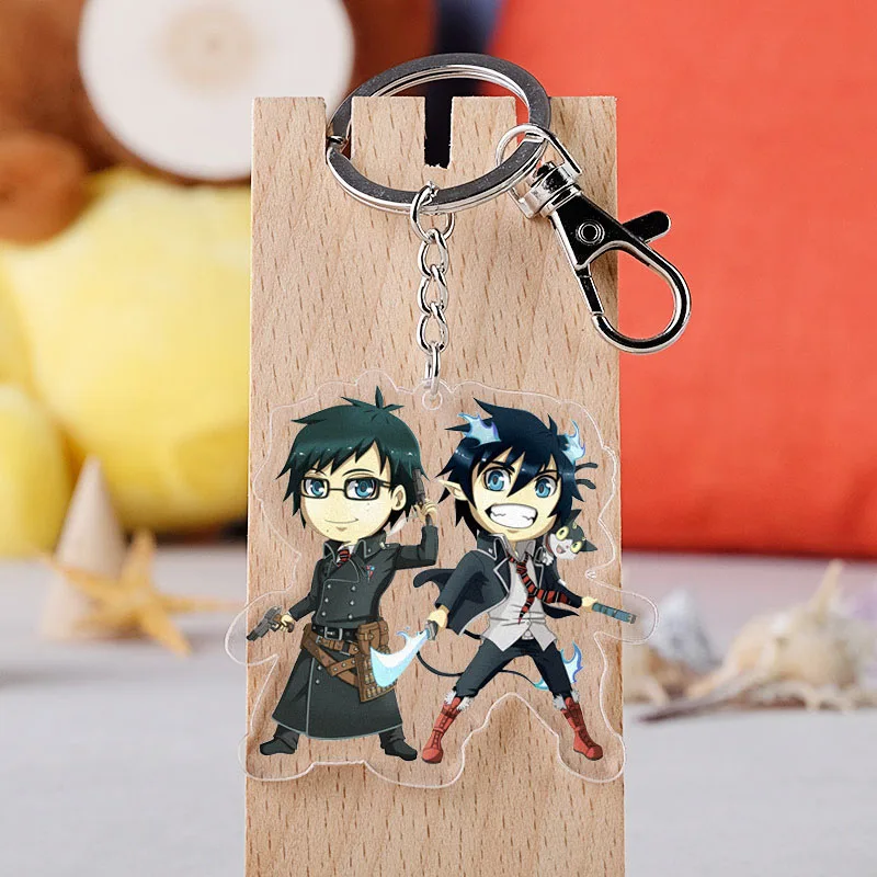 Аниме Ao No Exorcist косплей брелок синий Exorcist акриловая фигурка модель Автомобильный брелок Подвеска брелки ювелирные изделия