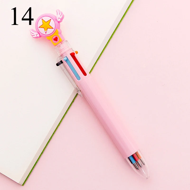 Милый Kawaii Мультфильм 6 цветов Единорог свинья Сова шариковая ручка силикация Радуга любовь Кошка-pad Шариковая ручка для детей подарок Материал Escolar - Цвет: Оранжевый