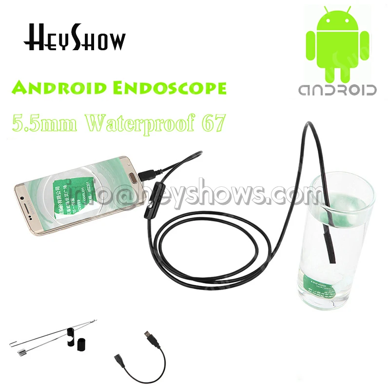 5 шт./лот мм Водонепроницаемый эндоскоп Android Мини камера для осмотра автомобиля