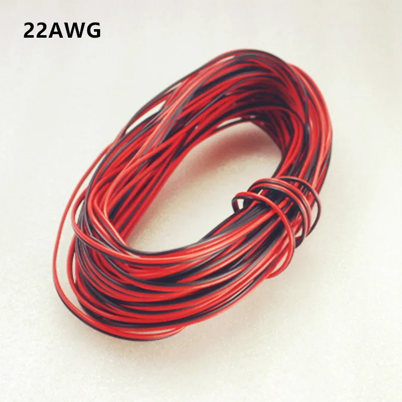 1 м 2 3 4 5 20 30 22awg Удлинительный кабель провод светодиодные ленты один цвет