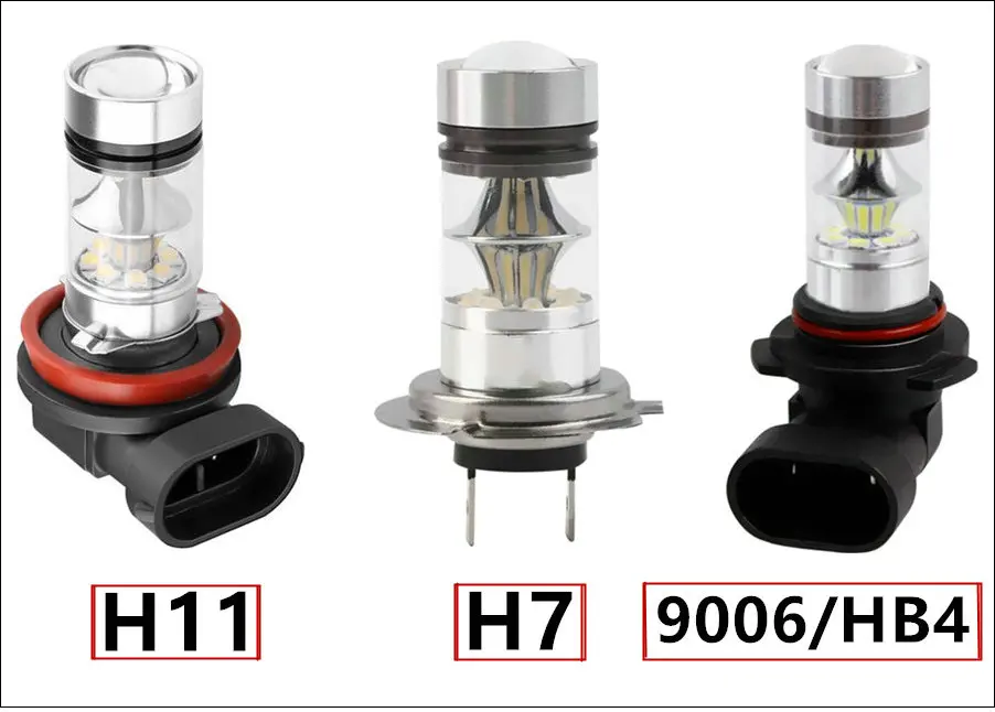 H7 светодиодный светильник Cree Chip 100W DC 12V~ 24V 360 градусов 20 SMD автомобильный противотуманный светильник белый светильник для парковки H11 9006/HB4 100W
