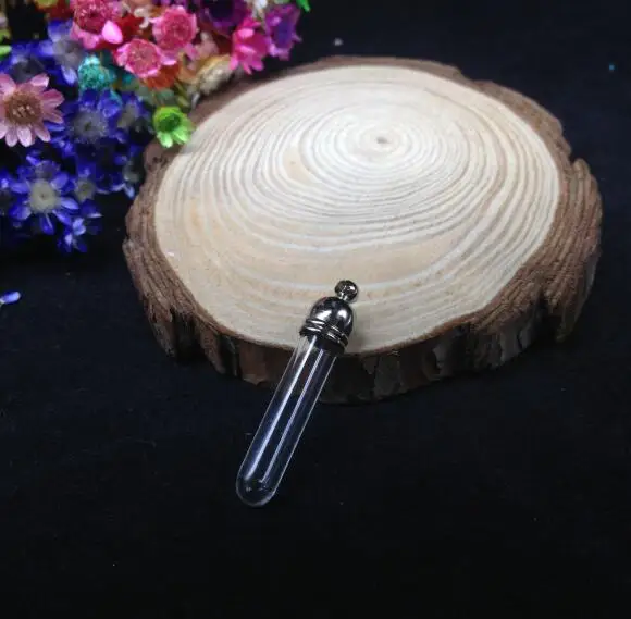 20 шт./партия подвеска в виде трубки с металлической крышкой и резиновой