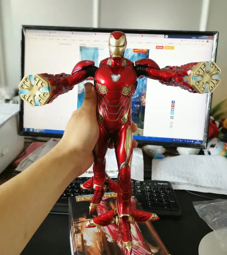 Сумасшедшие игрушки Marvel Мстители Железный человек MK50 1:6 ПВХ коллекционная фигура
