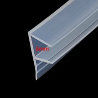 f shape bath shower room door window silicone rubber glass seal strip weatherstrip for 6mm glass