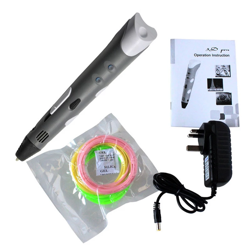 Рождественский подарок 3D принтер Ручка Хит продаж рисовать печать с 3 цвета ABS