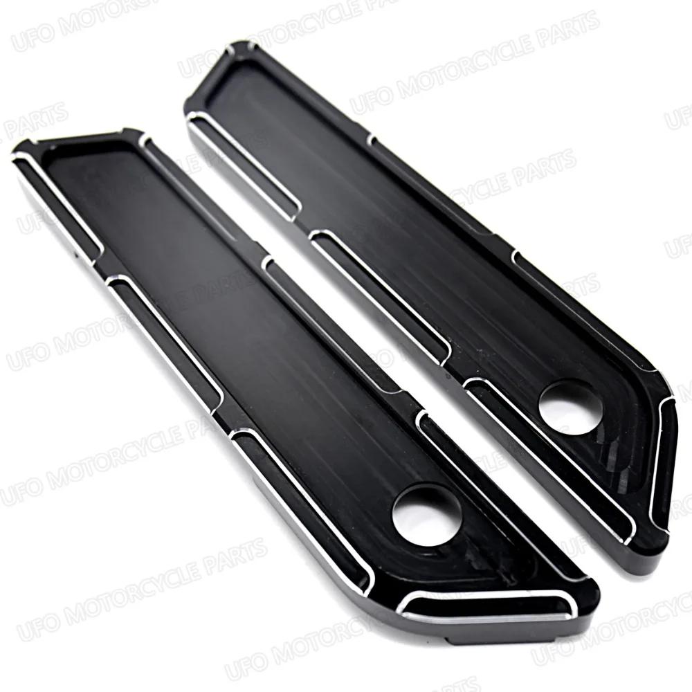 Новый черный наклон Cut Saddlebag крышки с защелкой для Harley Touring FLHX FLHR 14 16 17|harley saddlebag
