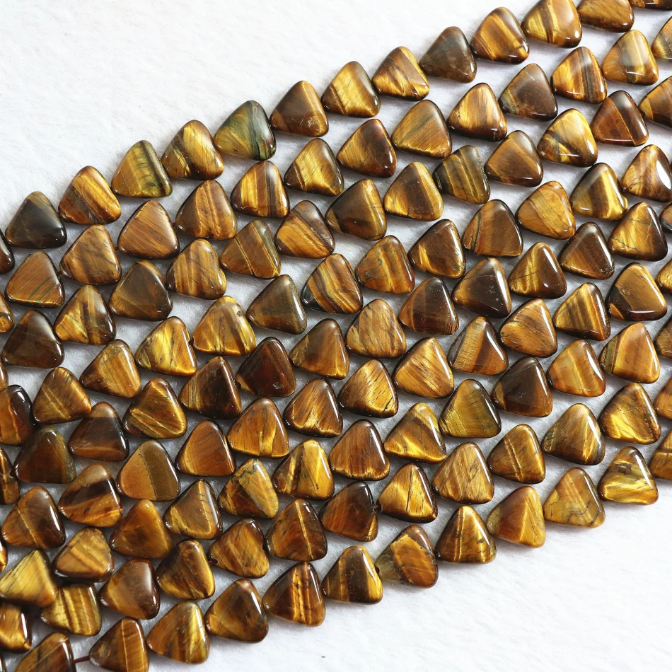 

Best-selling tiger eyes fashion stone 15*15mm triangle shape new beads diy popular Jewelry B350