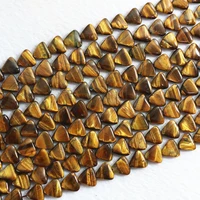 best selling tiger eyes fashion stone 1515mm triangle shape new beads diy popular jewelry b350