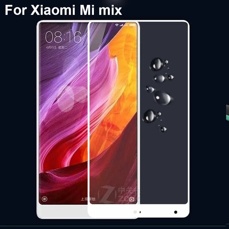 2 шт. черное полное покрытие закаленное стекло для Xiaomi Mi Mix защита экрана
