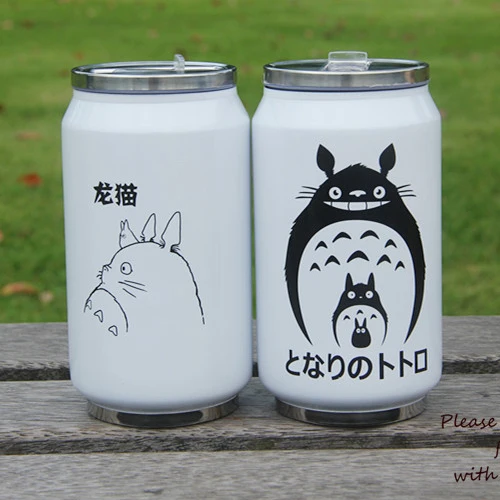 Мультяшная кружка Мой сосед Тоторо банка колы Новинка Нержавеющая сталь чашка с