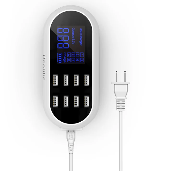 Зарядное устройство Doolike с 8 USB портами и ЖК дисплеем|charger usb|smart charger usb8 usb |