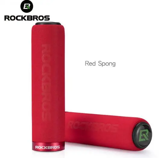 Red Sponge Рокброс велосипедные ручки для велосипеда MTB силиконовая губка велосипедный замок на ручки против-занос, удар-поглощая велосипедная часть - Цвет: Red Sponge