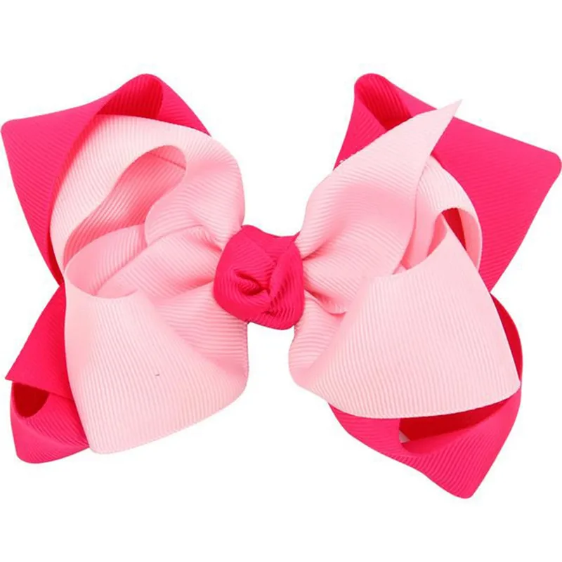 Милый двойной Слои бантом Заколки для волос аксессуары Grosgrain Ленточные заколки