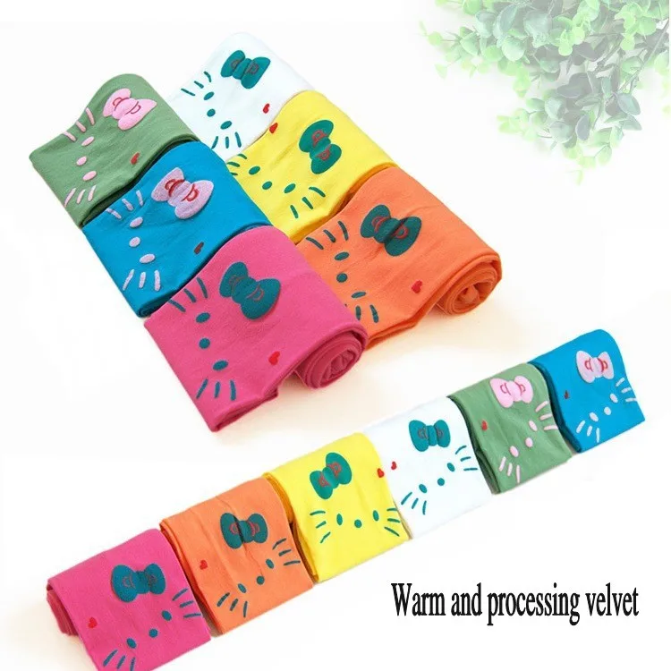 Весенние колготки для девочек и детские эластичные бархатные танцевальные