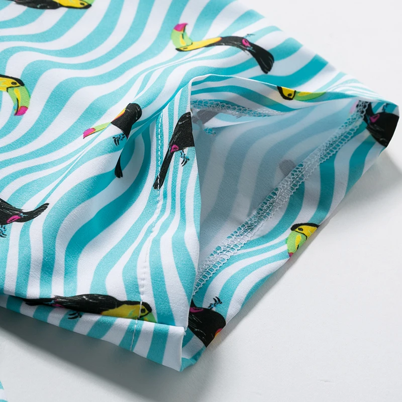 Мужские летние пляжные Гавайские рубашки 2019 брендовые с коротким рукавом