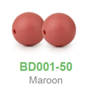 Maroon Chenkai 100 шт 9 мм силиконовые бусины для зубов DIY детская погремушка-прорезатель для зубов подвеска пустышка сенсорные ювелирные изделия игрушка для изготовления бусин - Цвет: Maroon