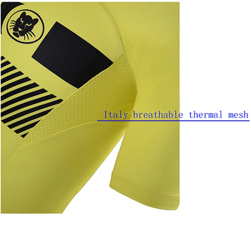 Runchita мужские ropa ciclismo verano hombre conjuntos 9d mtb летние шорты рукавом облегающий велосипедный костюм трикотаж pro team желтый