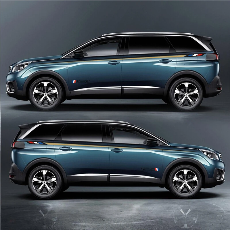 World Datong стильный Автомобильный спортивный стикер для PEUGEOT 3008 3008GT 2017 4008 5008
