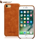 Jisoncase для iPhone 7, чехол из натуральной кожи, роскошные чехлы для телефонов iPhone 8, 4,7 дюймов, тонкая задняя крышка для iPhone 7, 8, Fundas
