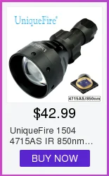 UniqueFire 1508 4715AS 850nm светодиодный фонарик 5 Вт Lanterna инфракрасный свет светодиодный 3 режима регулируемый фонарик для охоты на открытом воздухе