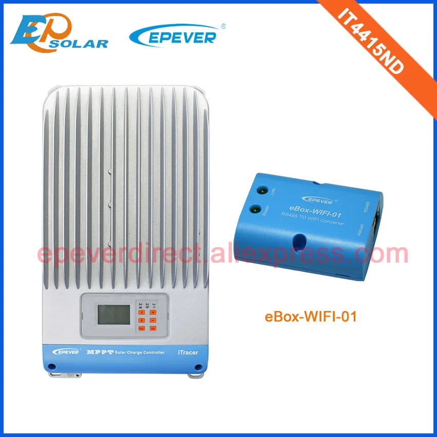 Регулятор солнечной батареи 48 в MPPT бесплатная доставка 45A IT4415ND + Wi-Fi eBOX EPEVER зарядка