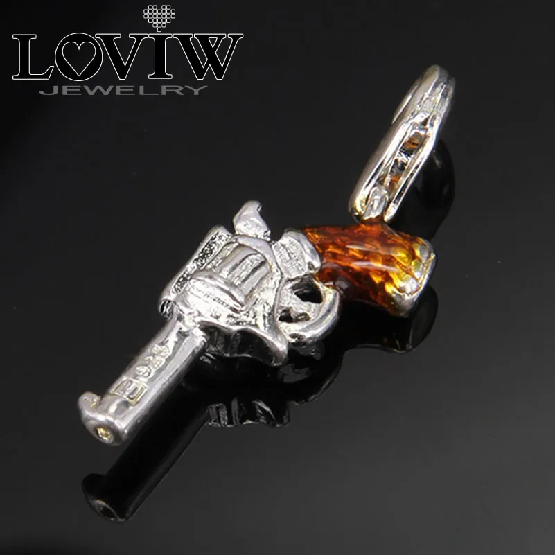 Подвеска Colt с пружинной застежкой коричневой эмалированной ручкой vogue