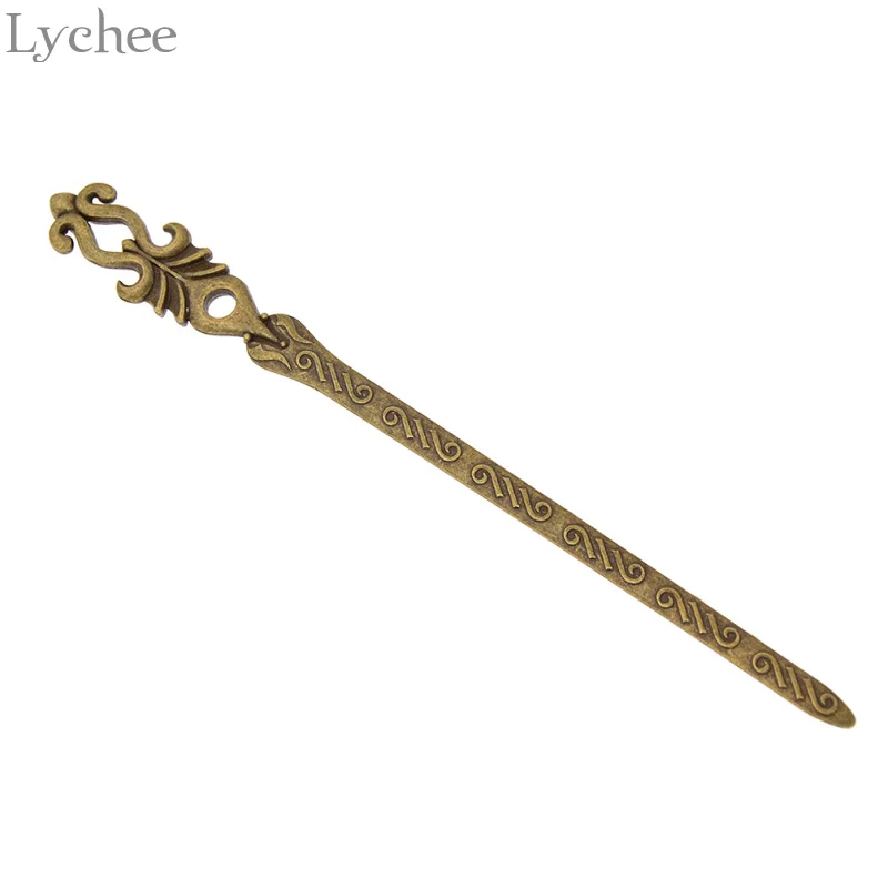 2 Lychee Винтаж сплав полые женские шпильки для волос заколки для волос ручной работы Для женщин в этническом стиле элегантные средства по уходу за волосами в стиле ретро ювелирные изделия - Окраска металла: 2