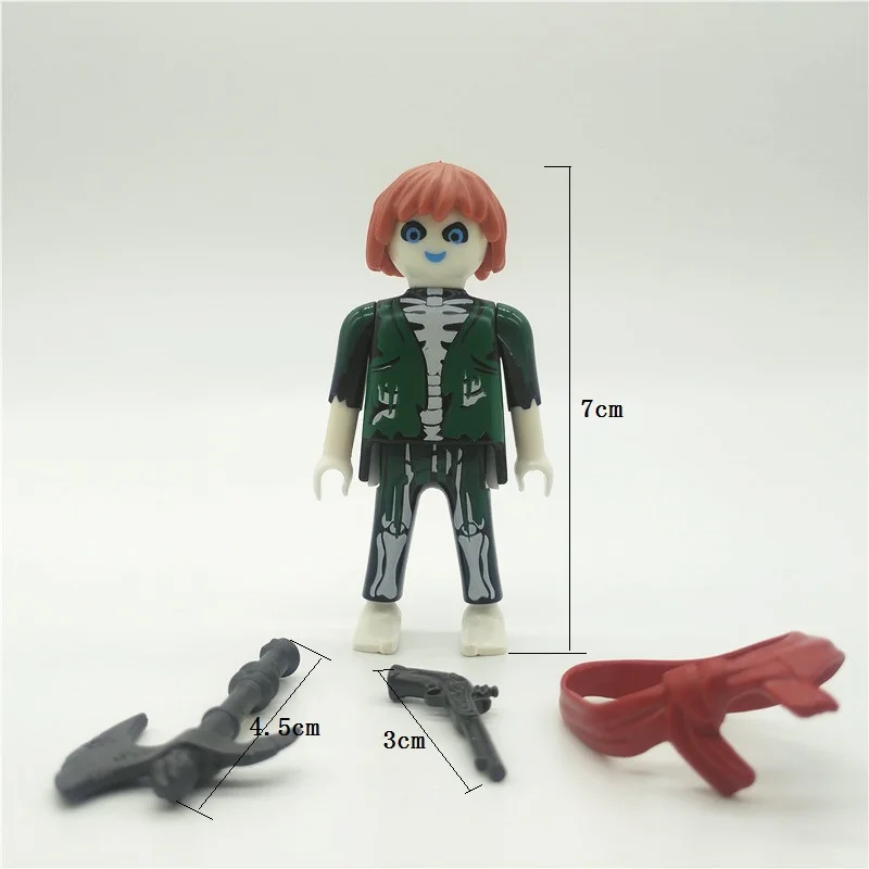 1 комплект playmobil кукла игрушка человека с пистолетом притворяться фигурки