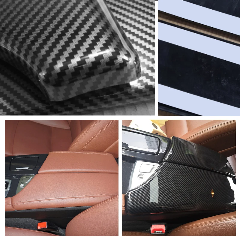 Чехол для подлокотника центральной консоли из углеродного волокна BMW 5 Series F10 F18 2011