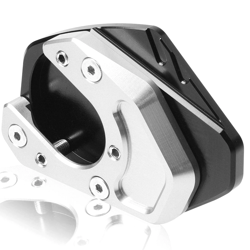 black silver YOWLING мотоциклетные подставки ЧПУ алюминиевая боковая подставка для KTM 690 Duke Enduro SMC 990 Adventure 950/R 990 Supermoto R/T - Цвет: black silver