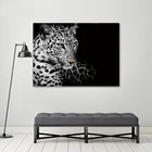 COLORFULBOY, леопард, скандинавский постер, Картина на холсте, настенное искусство, черные и белые плакаты и принты, настенные картины для декора гостиной