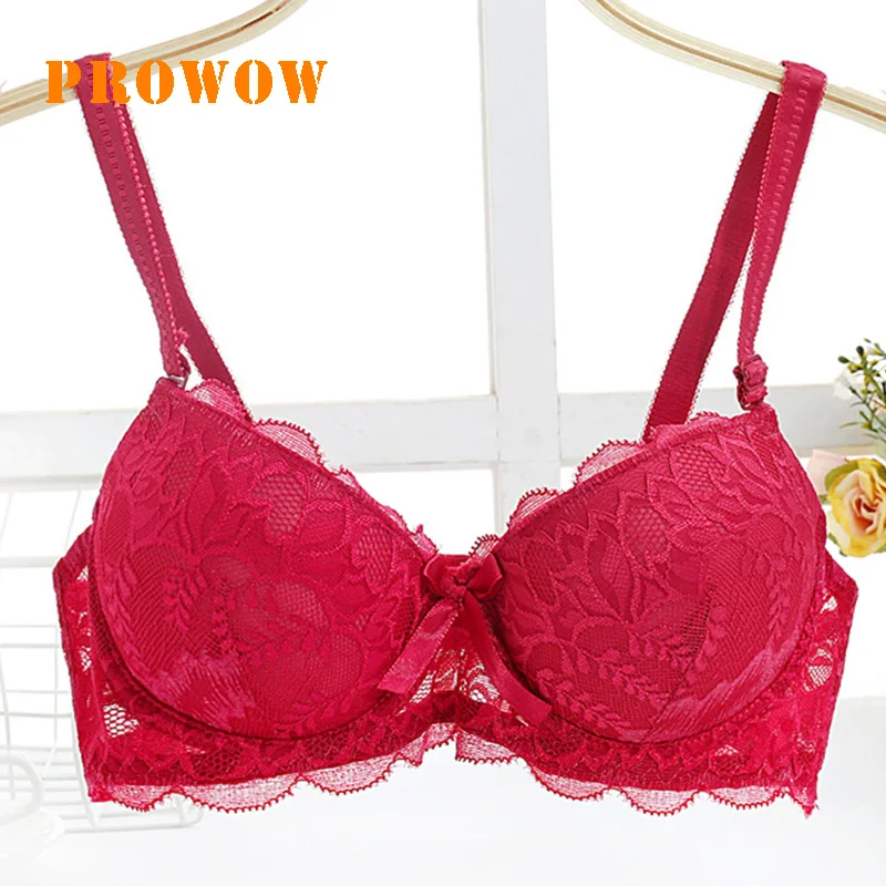 Prowow кружевное регулируемое нижнее белье со стальным кольцом бюстгальтер