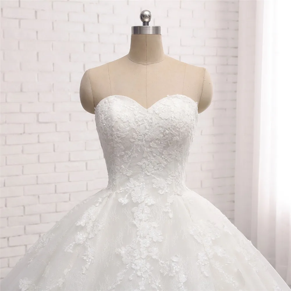 Винтажное свадебное платье со шлейфом и длинной талией 2018|ball gown wedding dresses|vintage