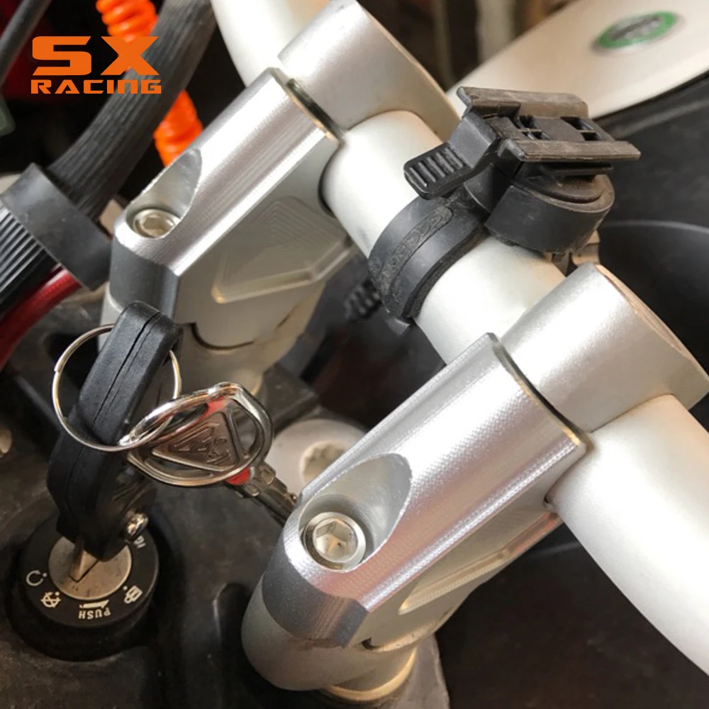 Motorcycle Silver Handlebar Riser Up Backs Moves Bracket Kit Clamp For Benelli TRK 502 TRK502 2016-2017 | Автомобили и мотоциклы